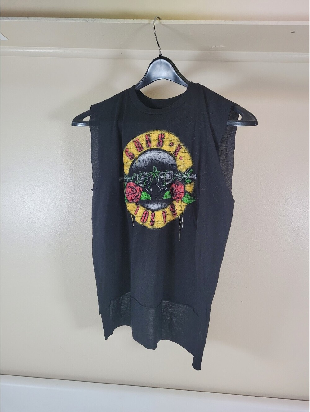 guns and roses cut off t shirt medium black band shirt